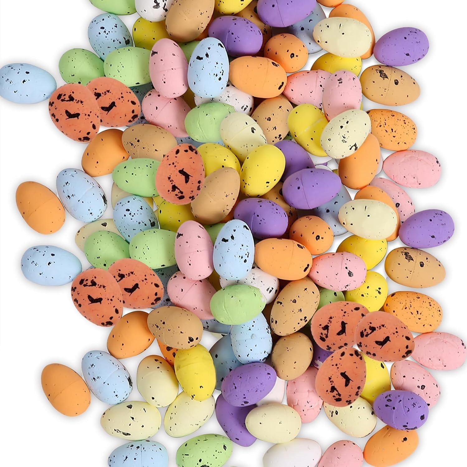 100pcs Easter Mini Eggs Decoration Artificial Bird Eggs Themed Party Fillers New