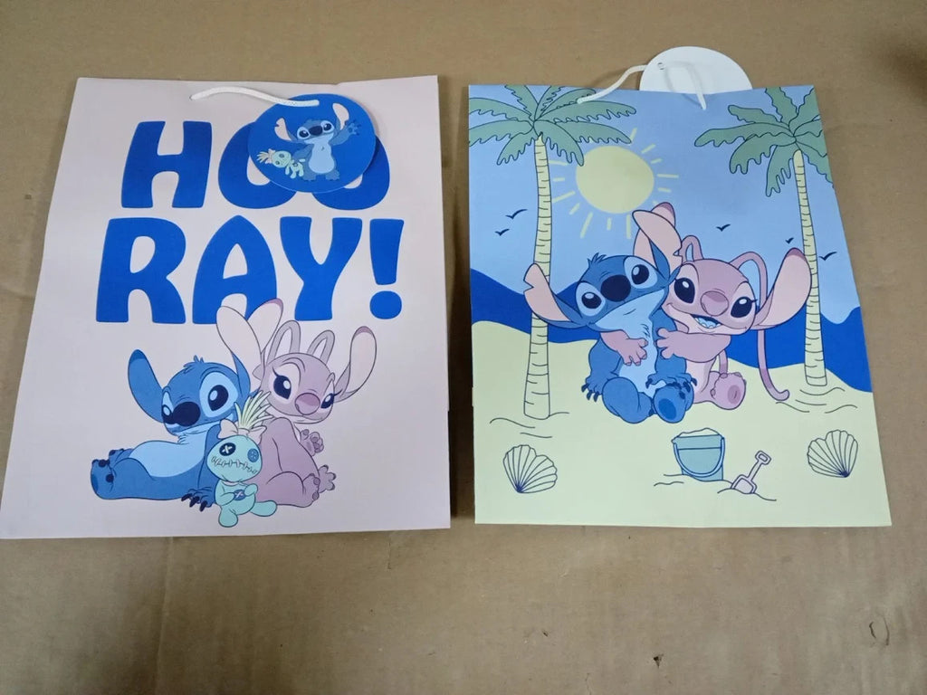 Hallmark Large Gift Bag 2pc Birthday Disney Lilo & Stitch Angel Disney New
