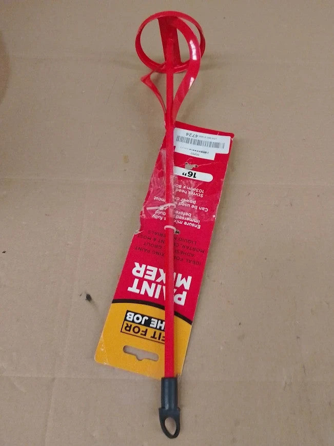 Fit For The Job 16in Drill Fit Paddle Mixer Stirrer Fast Effective Mixing New
