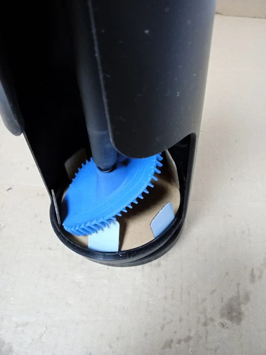 Tiger Tess Toilet brush Holder Freestanding Swoop Brush Flexible Black New