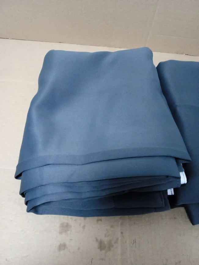 Deconovo Solid Rod Pocket Curtains Insulated Pencil Pleat Blackout 90x72in New