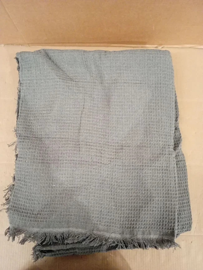 LHGOGO Waffle Weave Sofa Throw Large Soft Cotton Blend Blanket 180x230cm