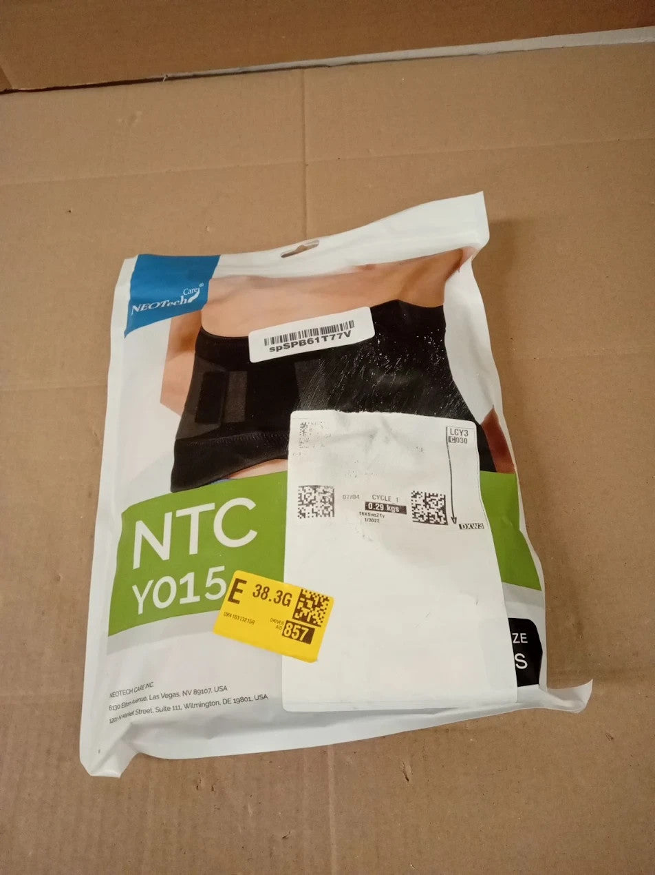 Neotech Care Back Support Belt Lumbar Lower Pain Men Women Beige Small New