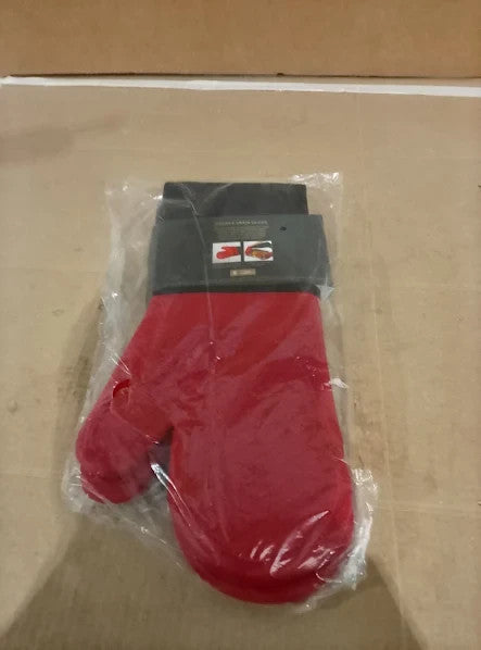 Masterclass Oven Gloves Heat Resistant Silicone Cotton Double Sided Black New