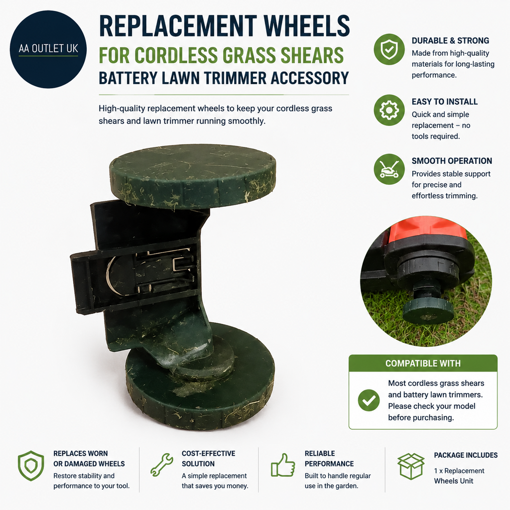Replacement Wheels Cordless Grass Shears Battery Lawn Trimmer Accessory Durable