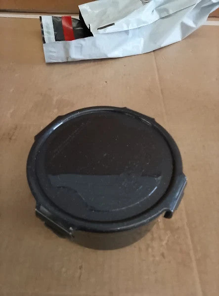Locknlock Food Containers Lids Round 600ml 12.7x6.8cm Airtight Black Color New