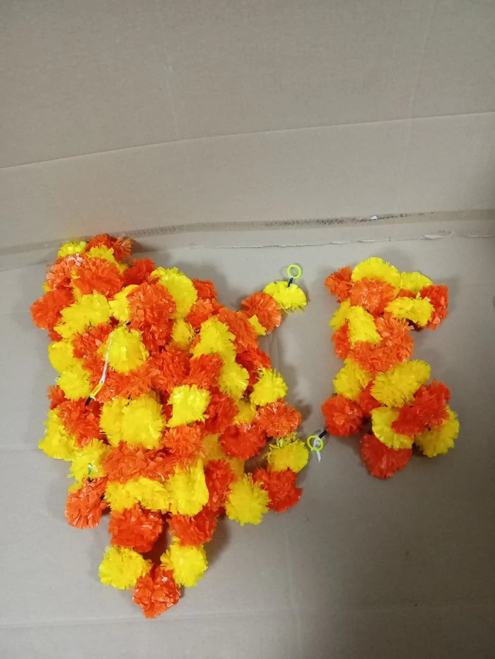 Art of Creation 2 Pieces 5ft Marigold Garland Flower Indian American Floral New