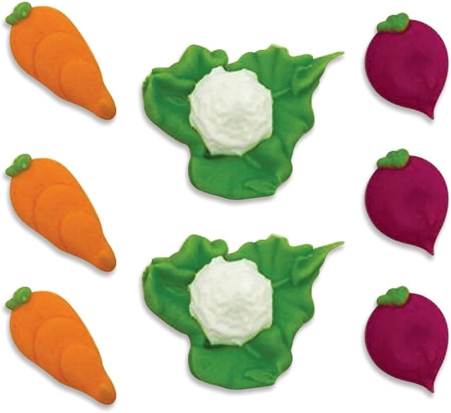 Anniversary House Handmade Vegetable Patch Edible Sugarcraft Cake Toppers New
