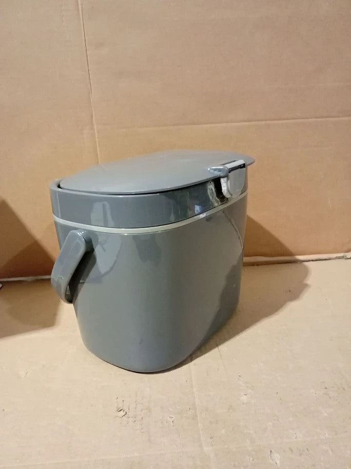 Oxo Good Grips Easy Clean Compost Bin Charcoal  6.62L Plastic Oval Shape
