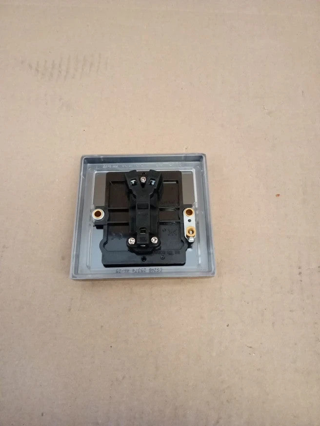 Knightsbridge CS2AB 1 Gang Light Switch Square Edge Antique Brass Finish New