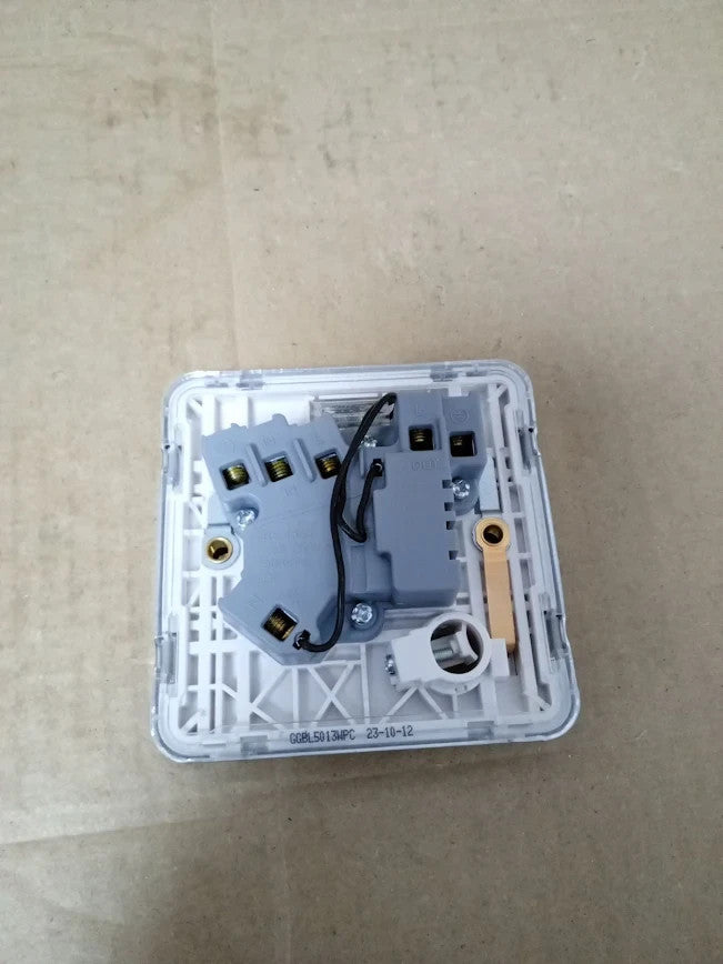 Schneider Electric Lisse Screwless Deco GGBL5013WPC 13A Double Pole Switched New
