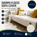 Gluhbirnen Sherpa Fleece Sofa Couch Cover Fuzzy Universal Non Slip 70x120cm