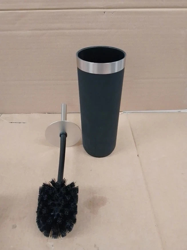 Habitat Toilet Brush Black Silver Design Bathroom Cleaning Accessory Holder