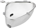HEMOTON Sink Strainer Basket Triangle Stainless Steel Mesh Drain Filter Silver