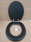 Argos Home Slow Close Wooden Toilet Seat Black Bathroom Replacement Seat Design
