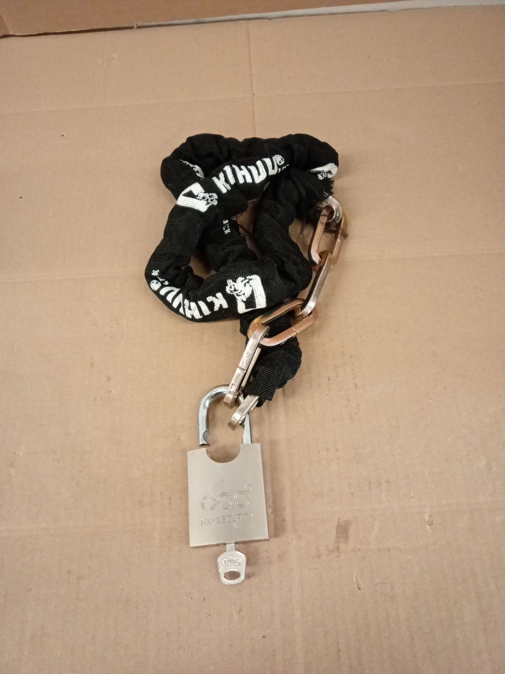 Heavy Duty Motorbike Cycle Chain 1 Key Lock Padlock Anti Theft High Security