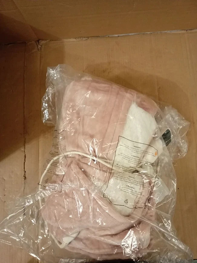 Gotcozy Electric Heated Soft Silky Plush Blanket Throw 130x180cm Washable Pink