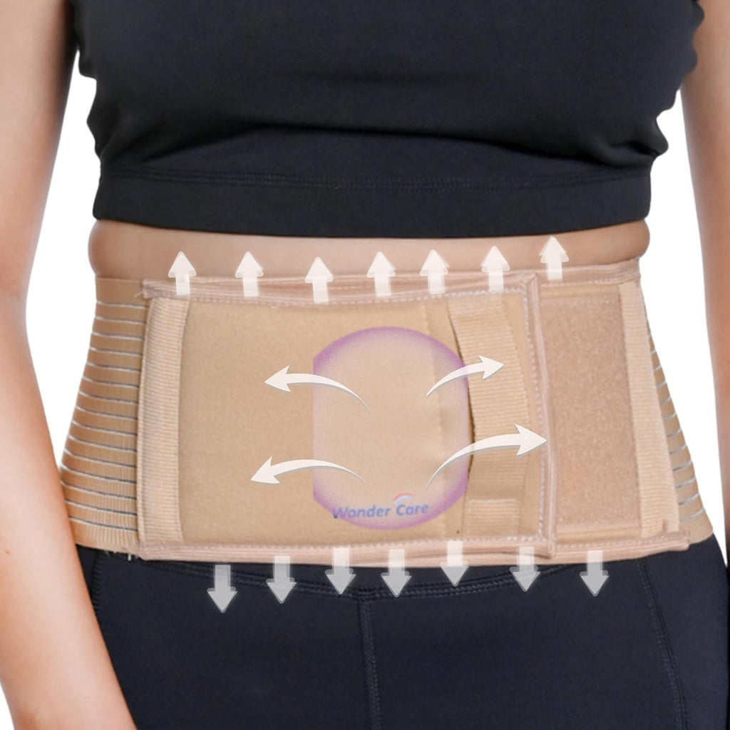 Wonder Care Umbilical Hernia Support Belt Abdominal Binder Belly Button New