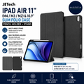 JETech IPad Air 11 Inch M4 M3 M2 10.9 Case Slim Folio Pencil Holder Stand Black