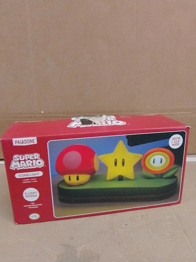 Paladone Super Mario Icon Light Officially Licensed Mario Brothers Free Standing