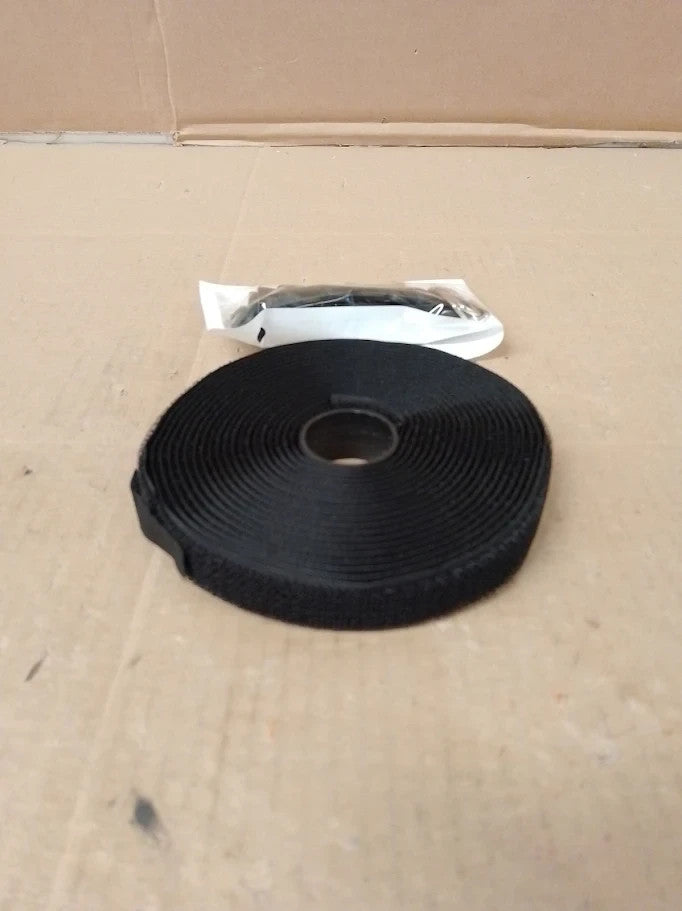 Redamancy 5mx2cm Reusable Cable Ties Buckles Black Straps Free Cut Length New