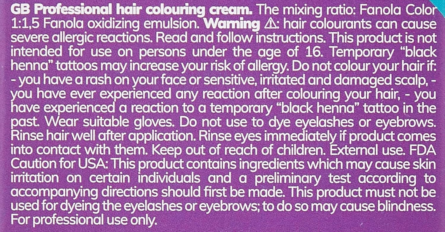 Fanola Cream Colore Colouring Cream 4.29 Dark Chocolate 100ml