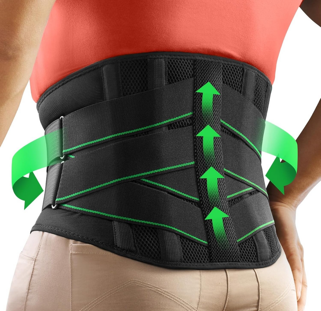 Freetoo Ergonomic Support Belt Men Women Lower Back Pain 7 Metal Small New
