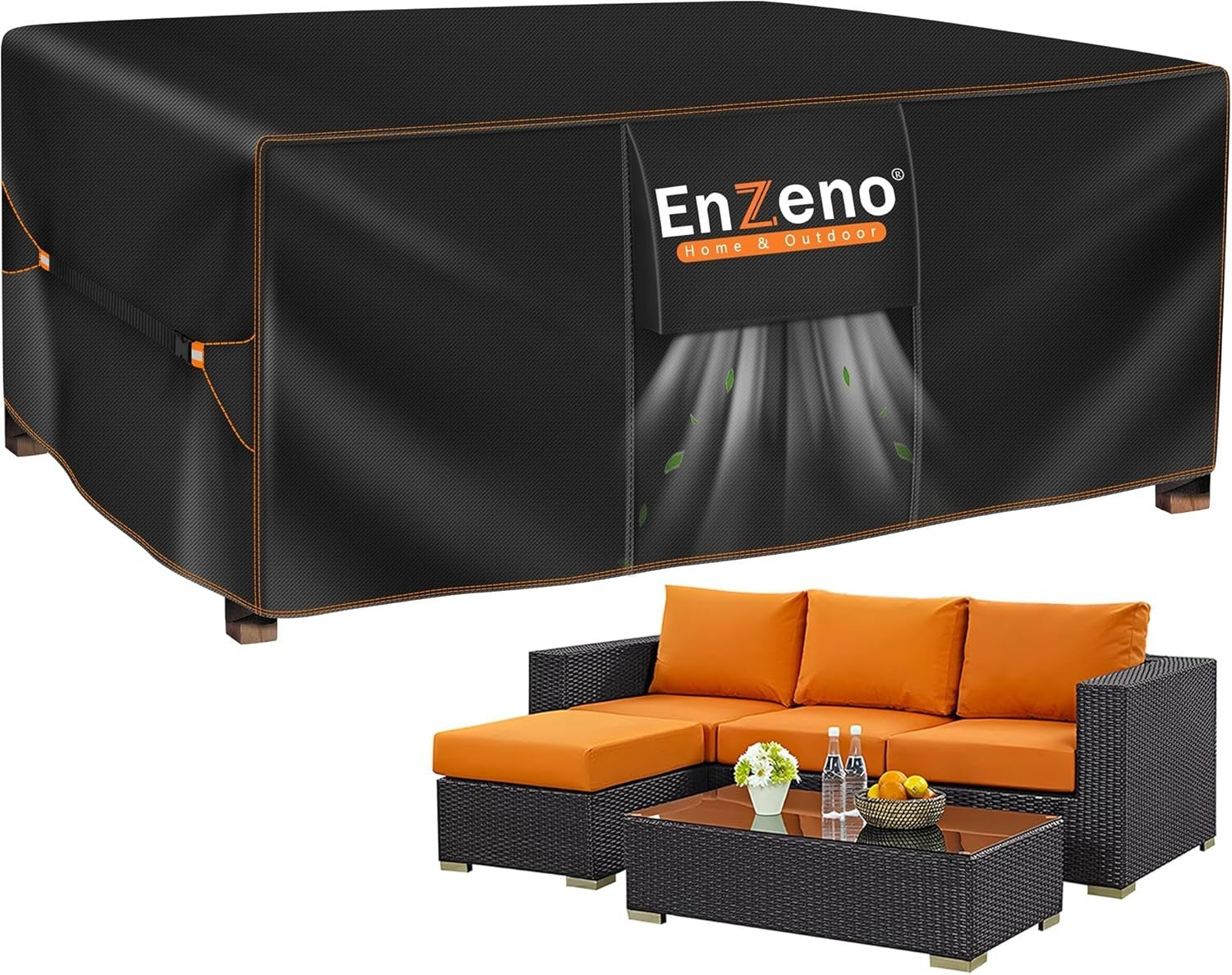 Enzeno Garden Furniture Cover 200x180x90cm Table Cover Waterproof 420D
