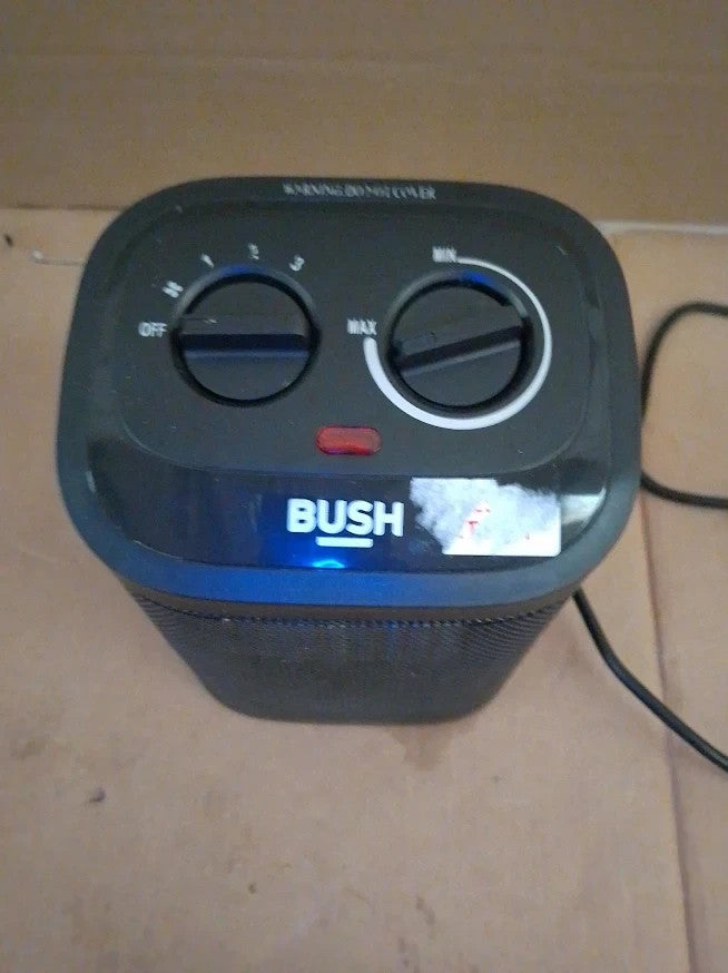Bush 2kW Ceramic Fan Heater Portable Electric Room Quality Design Durable