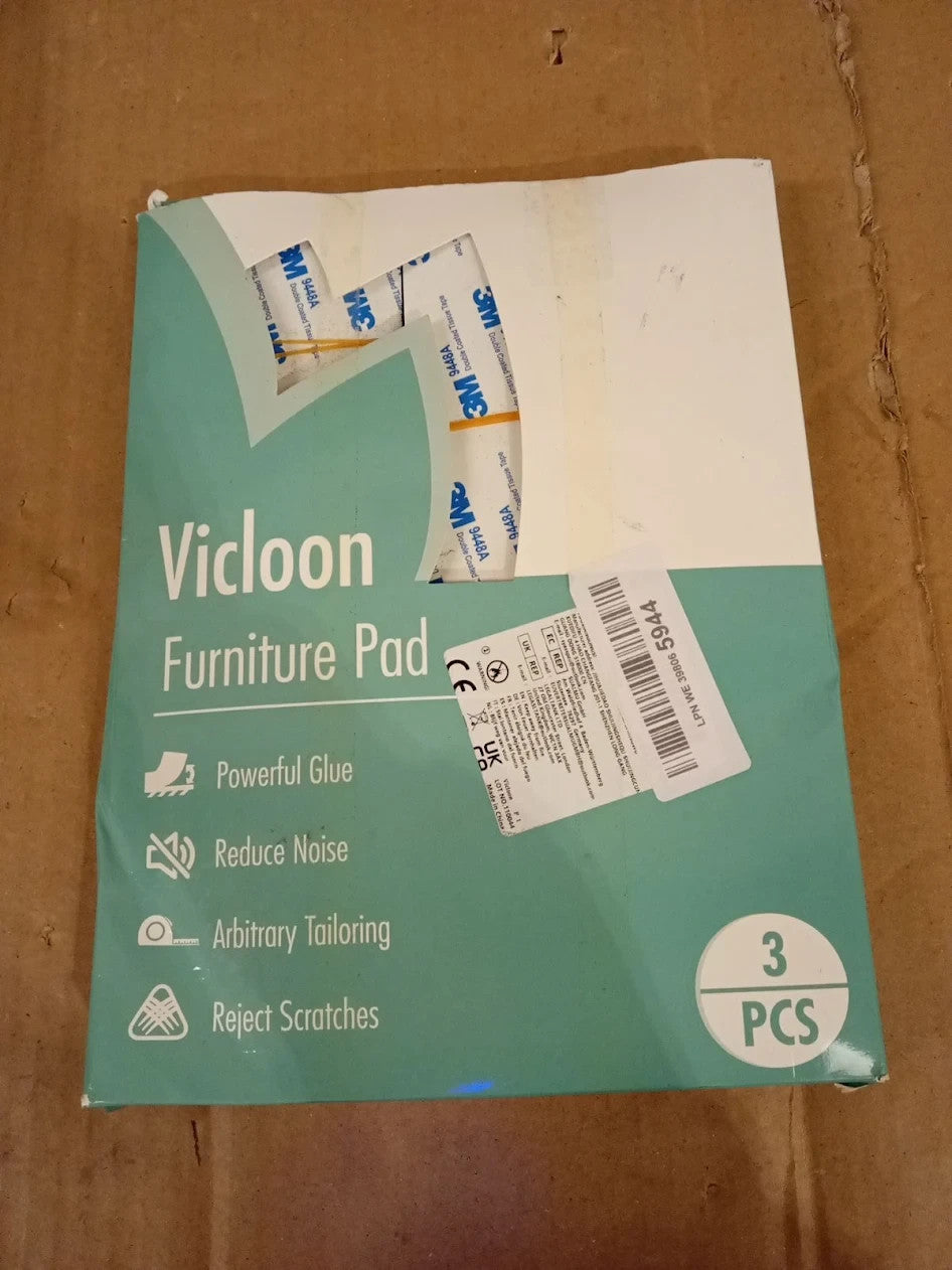 Vicloon Furniture Pad 3 Rolls 120x10x0.5cm + 120x5x0.5cm +1 20x2x0.5cm Black New