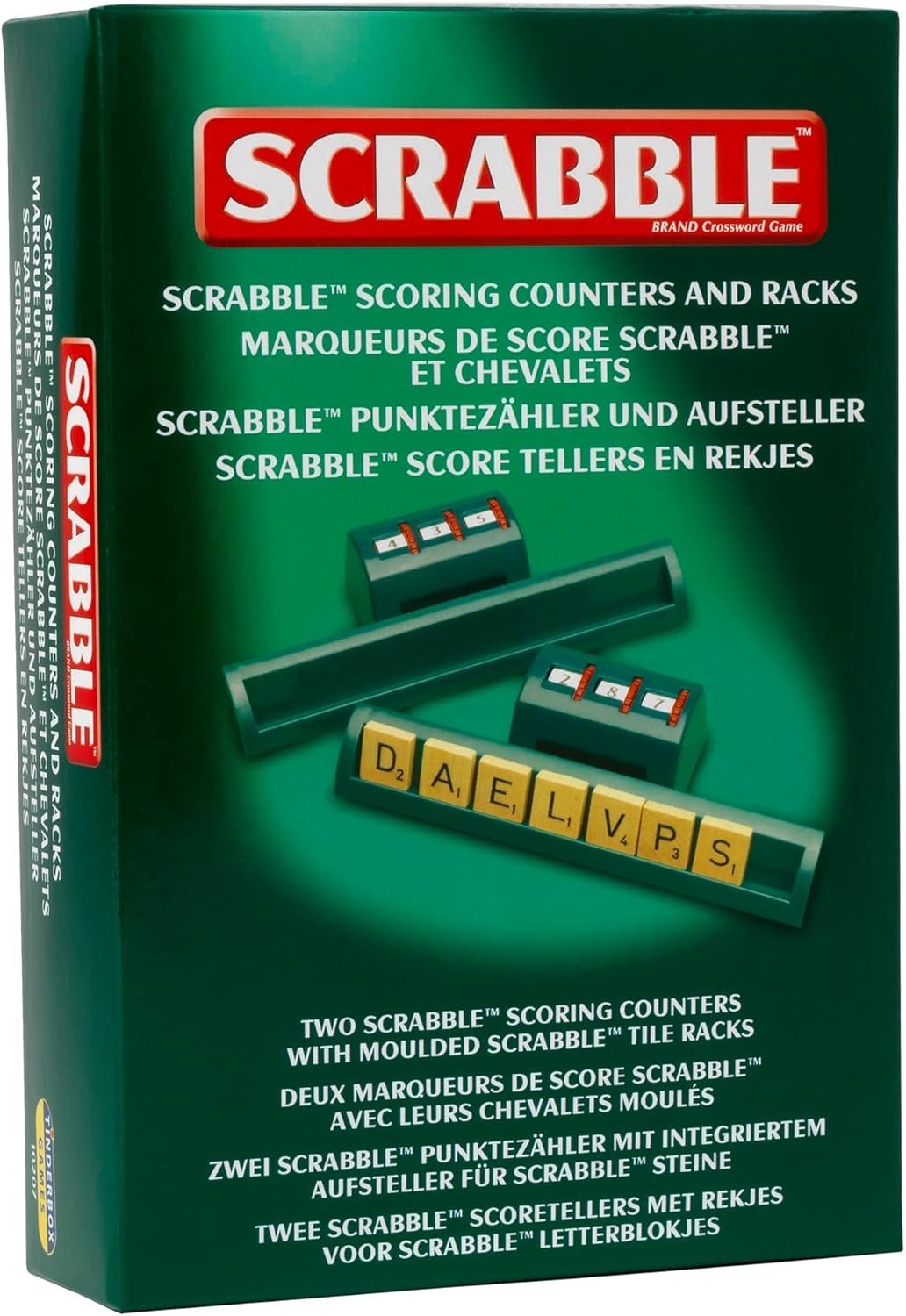 Ideal Scrabble Classic Scoring Counters Tile Racks Word Game 2 4 Player New