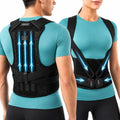 HLGO Posture Corrector Women Men Back Brace Posture Support Black Medium New
