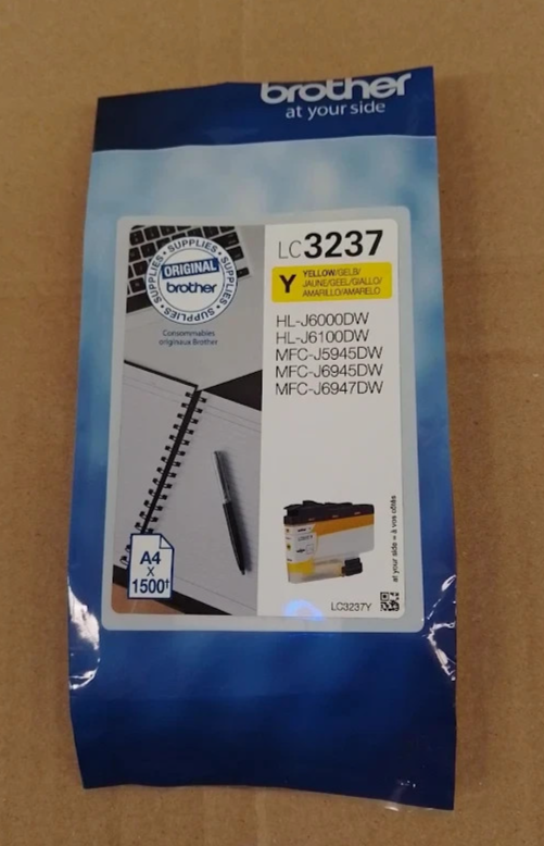 Brother LC-3237Y Yellow Ink Cartridge Super High Yield Genuine Single Piece