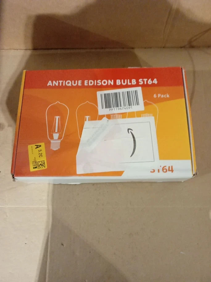 Caldarax Edison Screw Bulb E27 Vintage Light Bulb 220V ST64 E27 Led Dimmable New