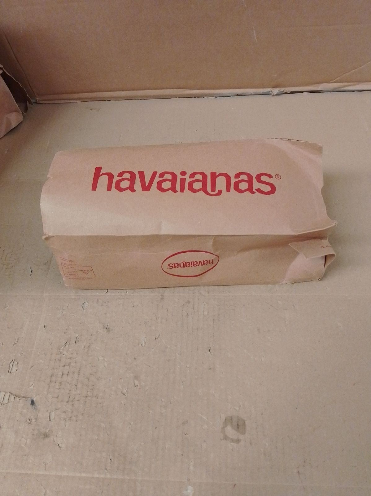Havaianas Slide Classic Sandals Burgundy Unisex Size 41/42 UK 7/8 Rubber