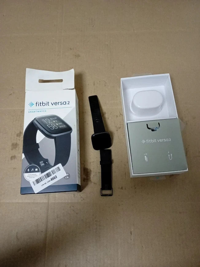Fitbit Versa 2 Health Fitness Smartwatch Voice Control Sleep Score Music Black