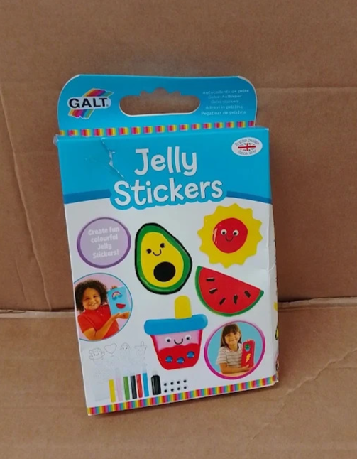 Galt Jelly Stickers Craft Kit Kids DIY Art Set Templates Colours Ages 5+ New