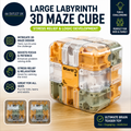 Large Labyrinth 3D Maze Cube Stress Relief & Logic Development Intricate Brain