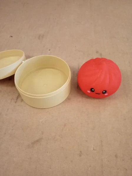 Lucky Bao Mini Squishy Mystery Dumpling Toy Squeeze Collect Cute 6.5x6.5x4cm New