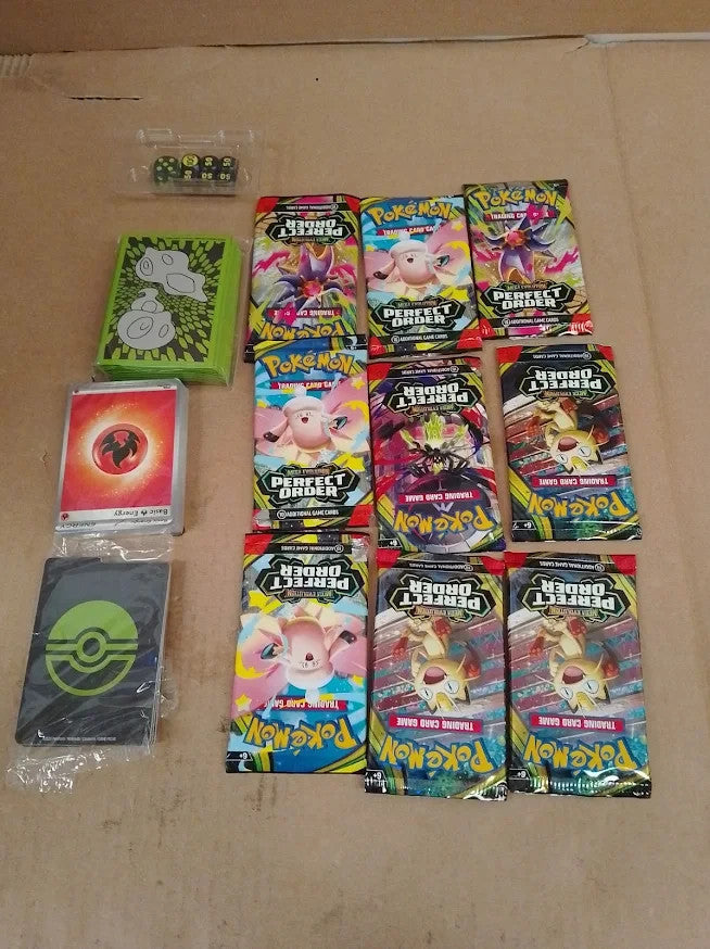 Pokemon TCG Mega Evolution Perfect Order Elite Trainer Box Full Art Promo 9 Pack
