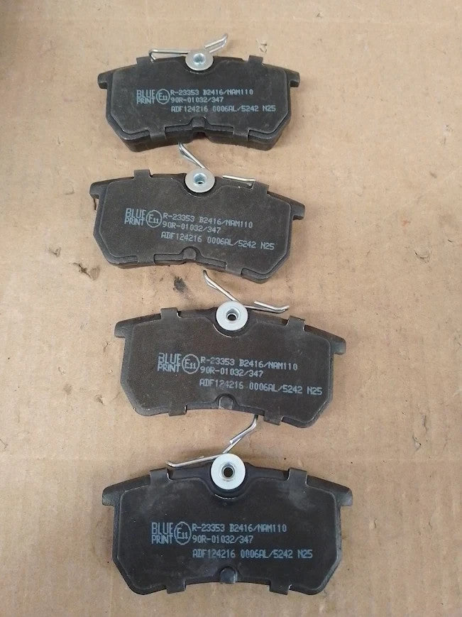 Blue Print ADF124216 Brake Pad Set Disc 4pc For Car Rear 05057746062804 New