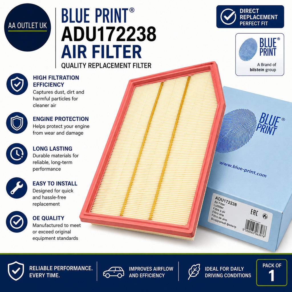 Blue Print ADU172238 Air Filter 1 Piece Replacement Original Spare Part Durable