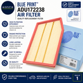 Blue Print ADU172238 Air Filter 1 Piece Replacement Original Spare Part Durable