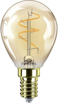 Philips Vintage Amber Spiral P45 Bulb Dimmable Flicker Free EyeComfort 180 Lumen