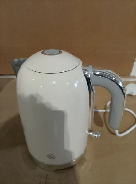 Swan Solace Cordless Kettle Premium Stainless Steel High Gloss 1.7L 3000W New