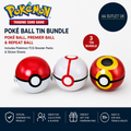 Pokemon TCG Poke Ball Tin Bundle Premier Repeat Booster Packs Sticker Sheet
