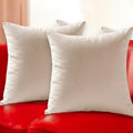 Seechoo Velvet Cushion Covers 2 Pieces 45cmx45cm 18x18in Decorative Soft Cream