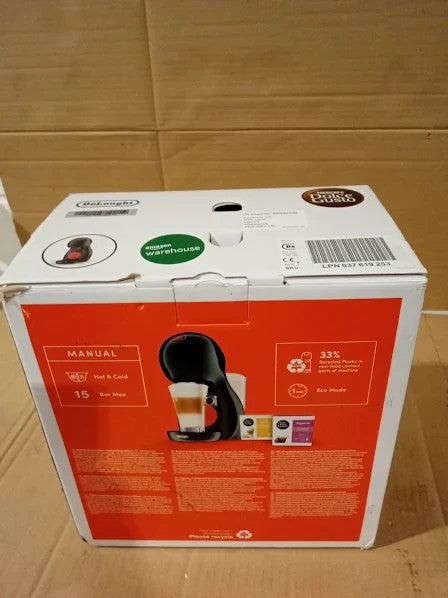 Nescafe Dolce Gusto EDG210B Piccolo XS Coffee Machine Black 28.5x15.5x37.2cm New