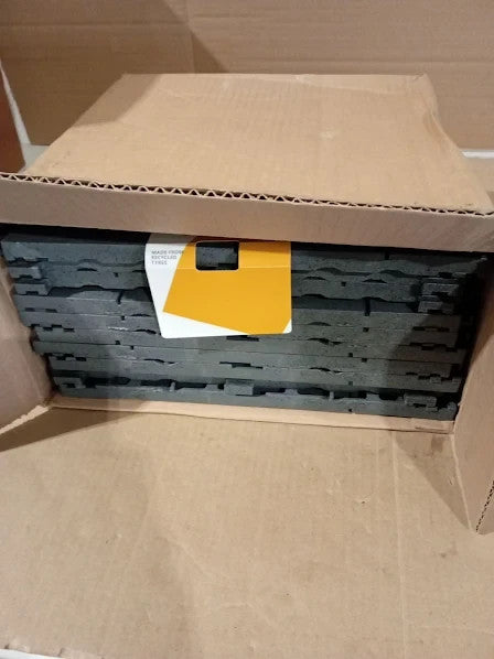 Nicoman 10pcs Decking Tile 30x30cm Cosmopolitan Patio Terrace Grey Hot Tub New