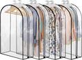 4 Pack Clear Garment Bags 40" With 10" Gusset Coats Suit Jackets PEVA Covers
